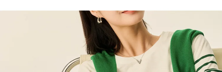 EMBELLIKE Marine Crew Neck Striped T Shirt Women Long Sleeve Combed Cotton Tops Tees Regular Fit S-XL
