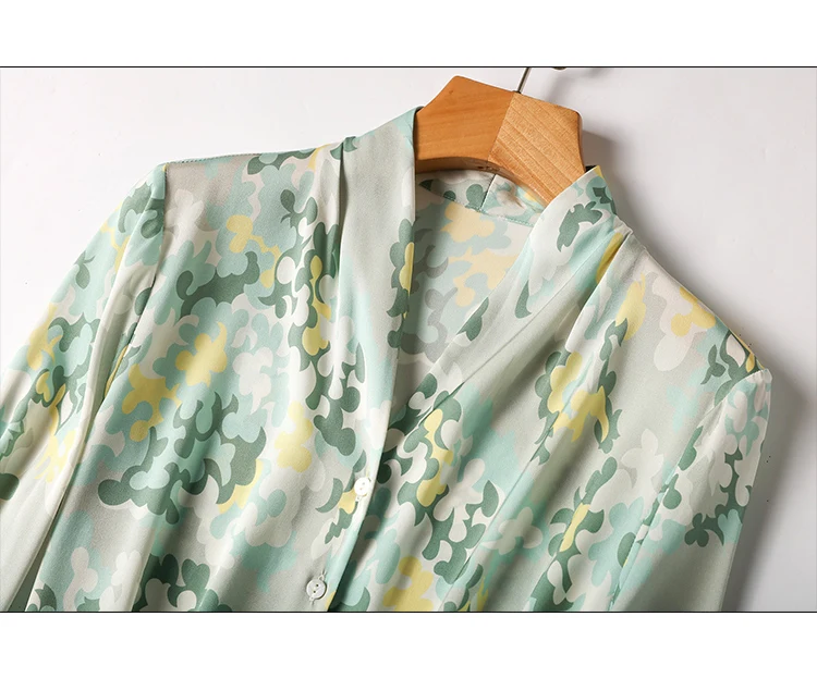 New Arrival Women blouses Blusa Mujer Spring Summer Fashion V-neck Ladies' Button-Down Shirt for Work and Casual