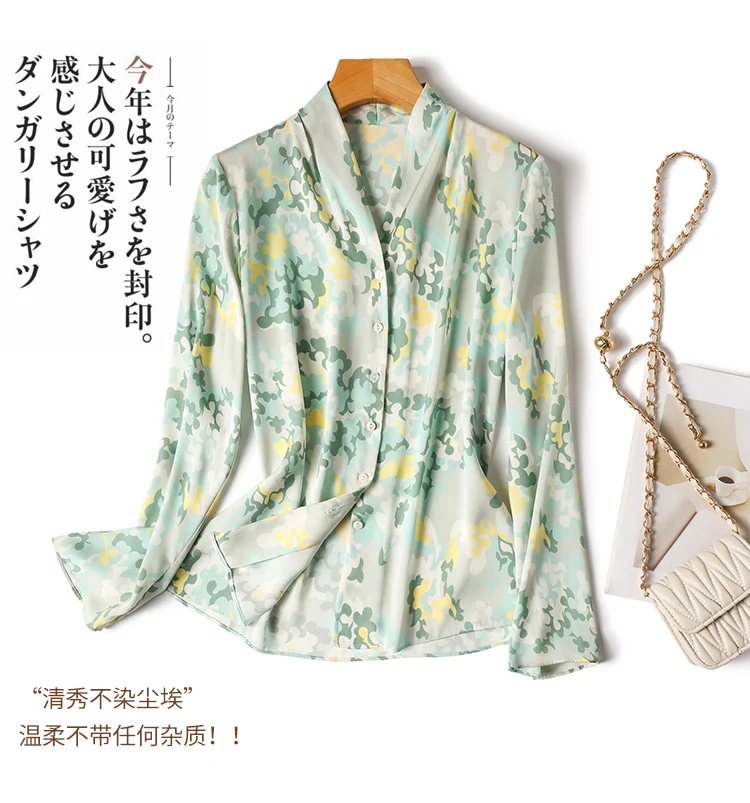 New Arrival Women blouses Blusa Mujer Spring Summer Fashion V-neck Ladies' Button-Down Shirt for Work and Casual