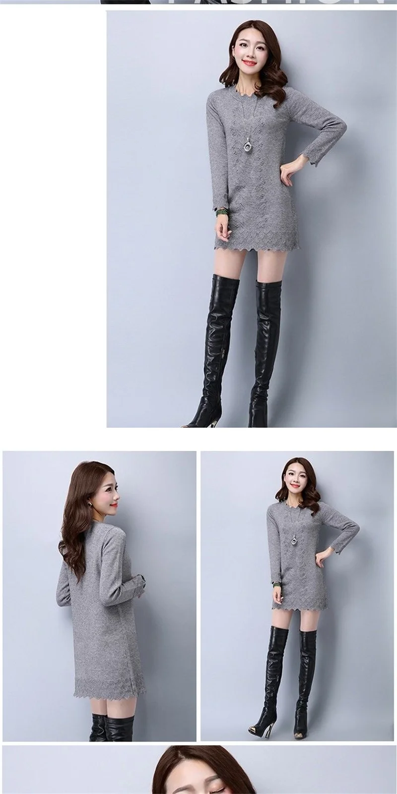 Women Sweaters Pullovers 2024 New Autumn Winter Clothes Long Knitted Sweater Knitwear Female Long Sleeve Jumper Bottoming Tops
