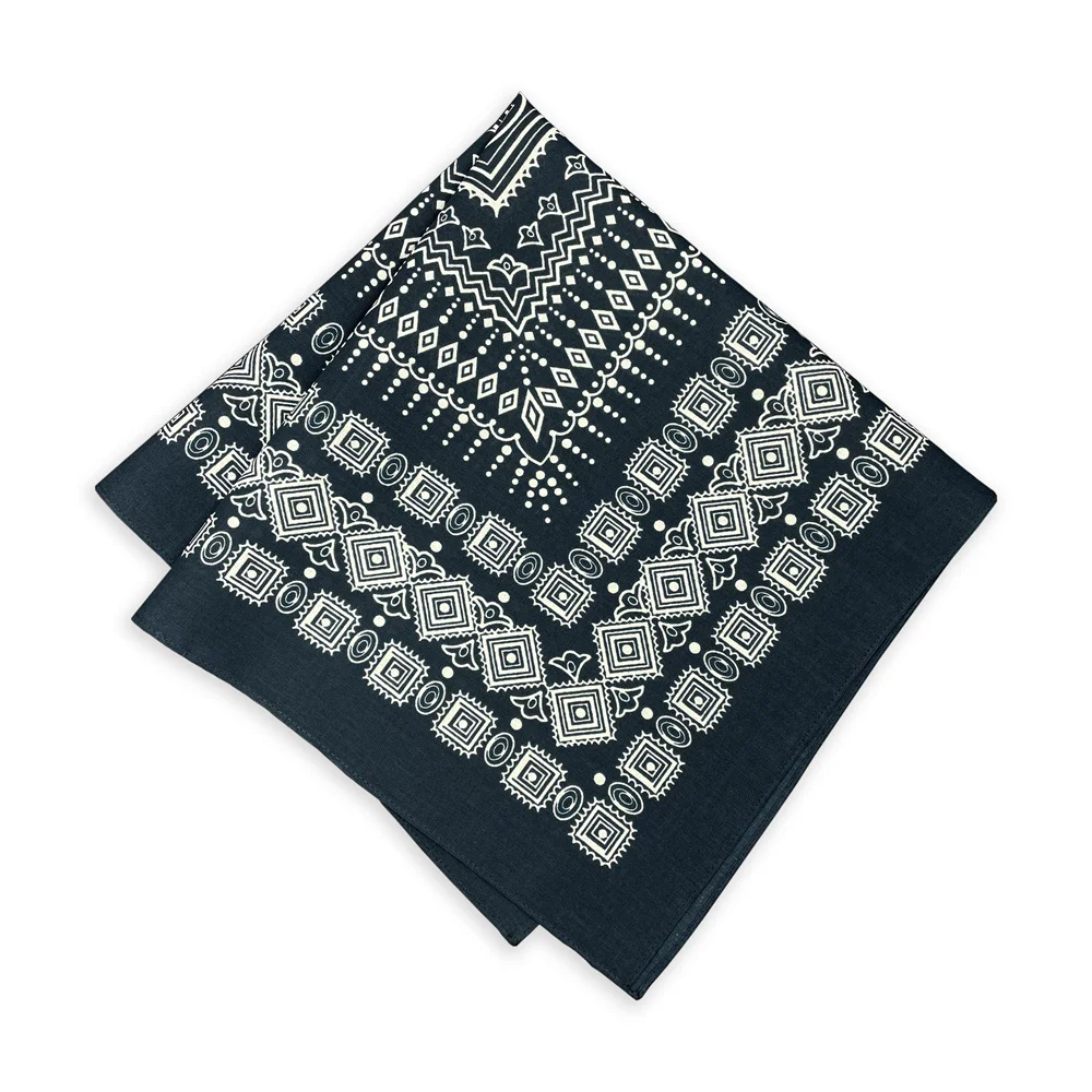 Navy Blue High Quality Hip Hop Cotton Square Scarf Men Sailboat Nautical Bandana Scarf Headband Paisley Gifts For Boys/Girls