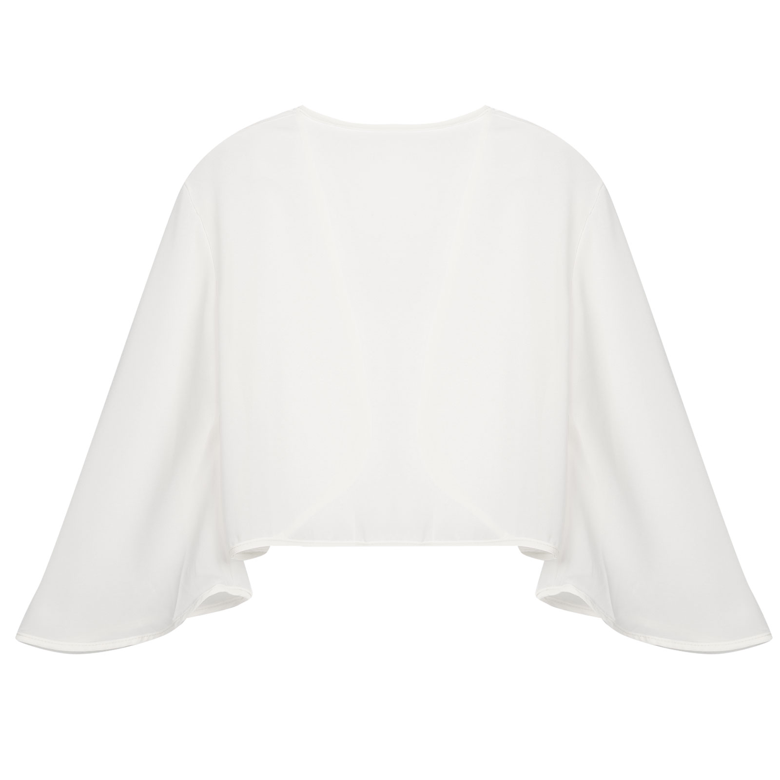 Womens 3/4 Sleeve Chiffon Cardigan Bolero Elegant Summer Ladies Wedding Wraps Shrug Bridal Bolero Long Shawl Evening Cover Up