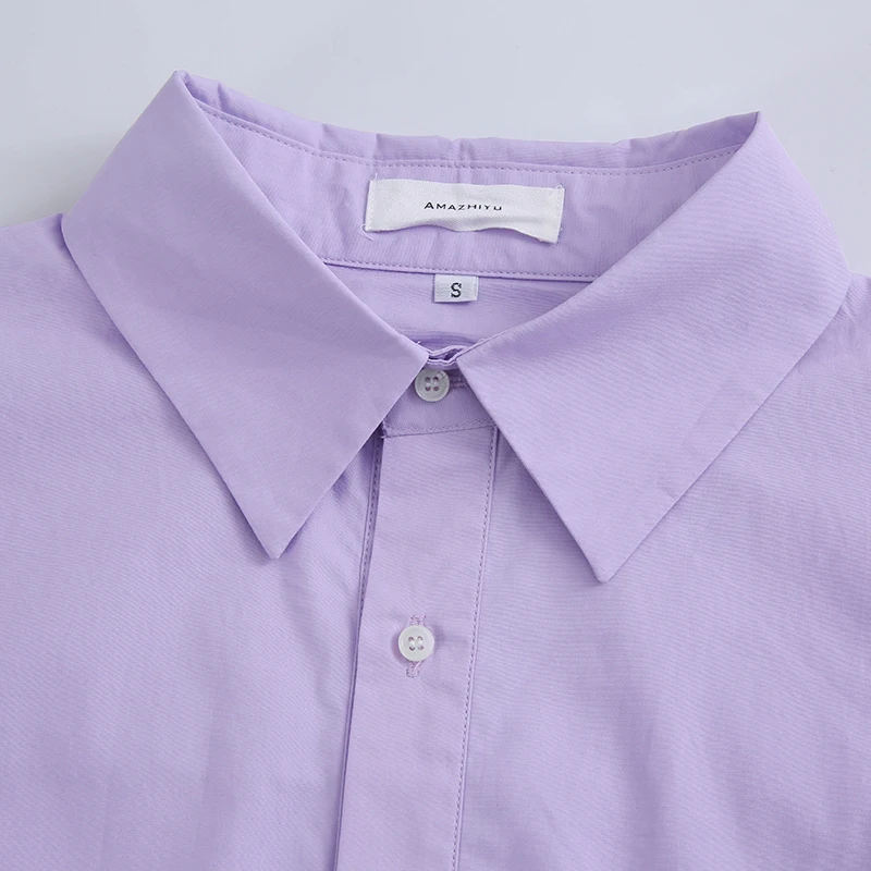 Oversized 100% Cotton Elegant Women Shirt Casual Loose Long Sleeve Button Up Shirts Harajuku Chic Office Lady Blouses Camisas