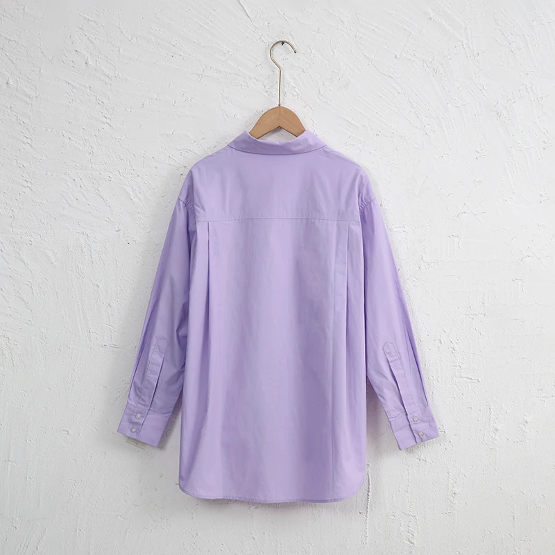 Oversized 100% Cotton Elegant Women Shirt Casual Loose Long Sleeve Button Up Shirts Harajuku Chic Office Lady Blouses Camisas