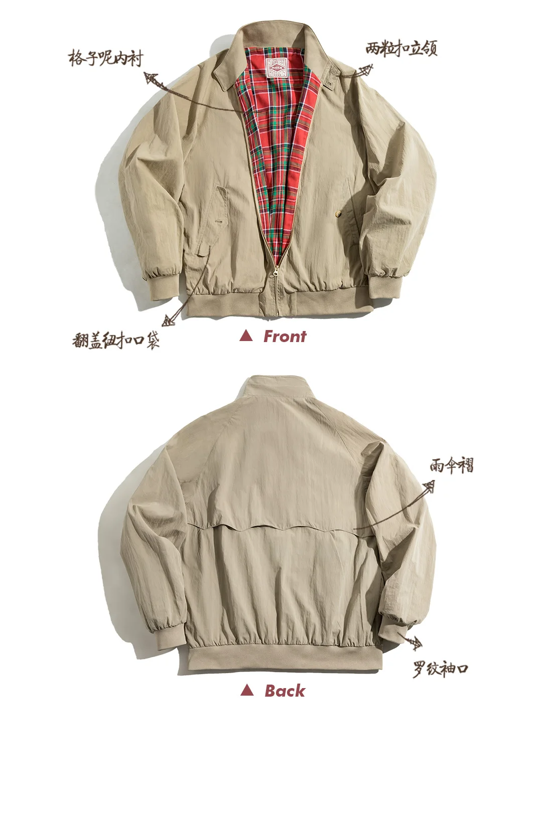 Maden Vintage Jacket for Women Stand Up Collar Workwear Coat Spring and Autumn Vintage Baseball Jackets Unisex Clothing