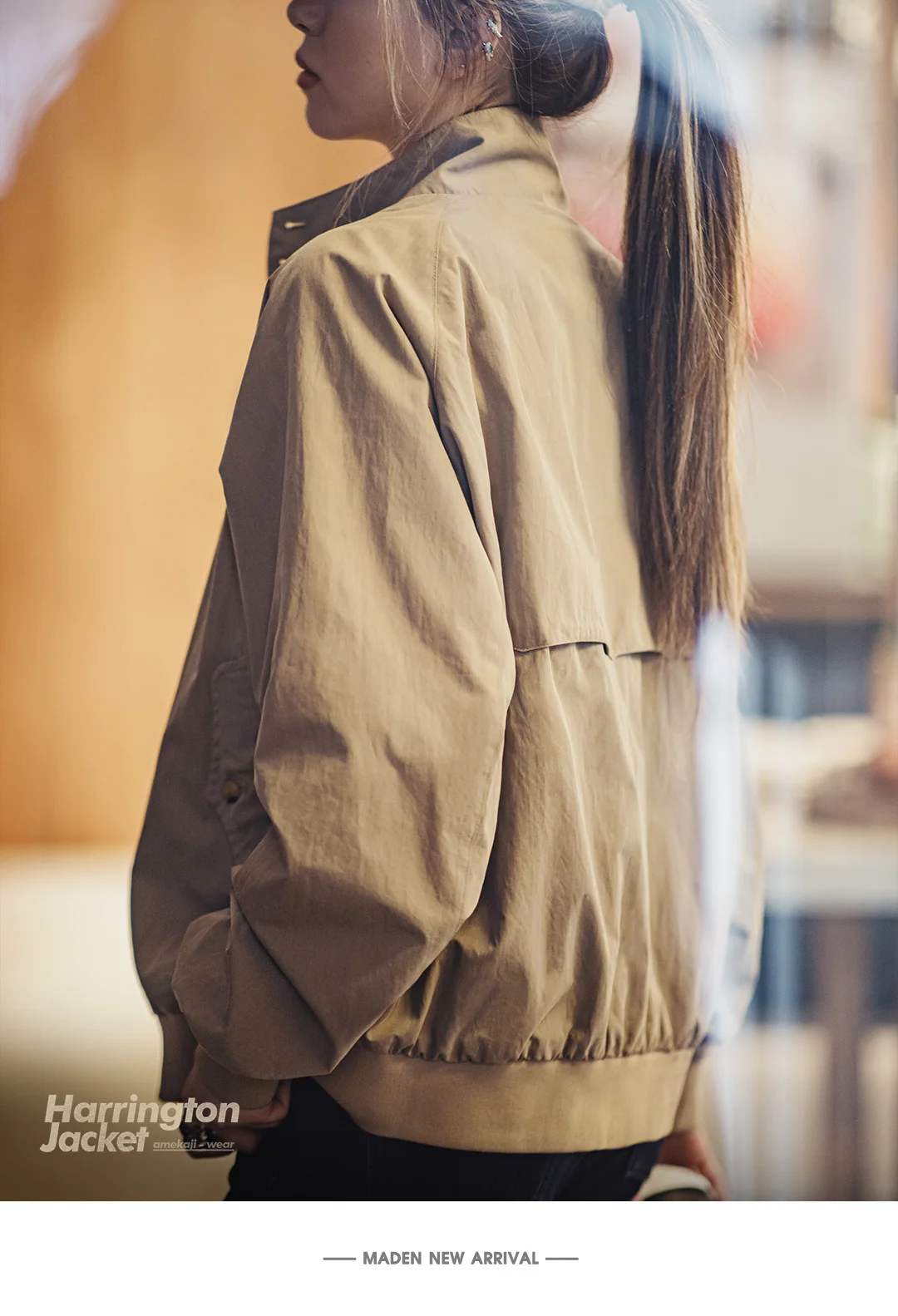 Maden Vintage Jacket for Women Stand Up Collar Workwear Coat Spring and Autumn Vintage Baseball Jackets Unisex Clothing