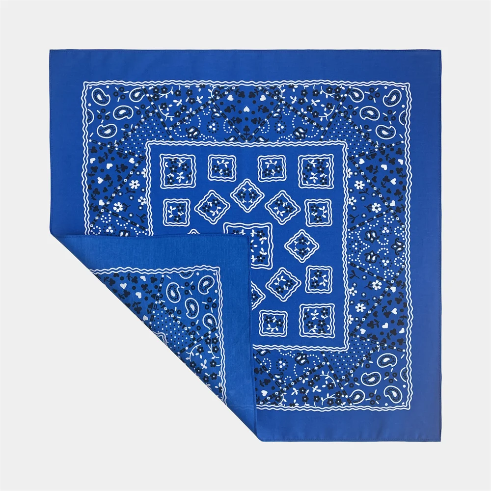 Green Cotton Square Bandana Scarf High Quality New Design Hip Hop Scarf Print Headband Paisley Gifts For Men/Boys/Girls