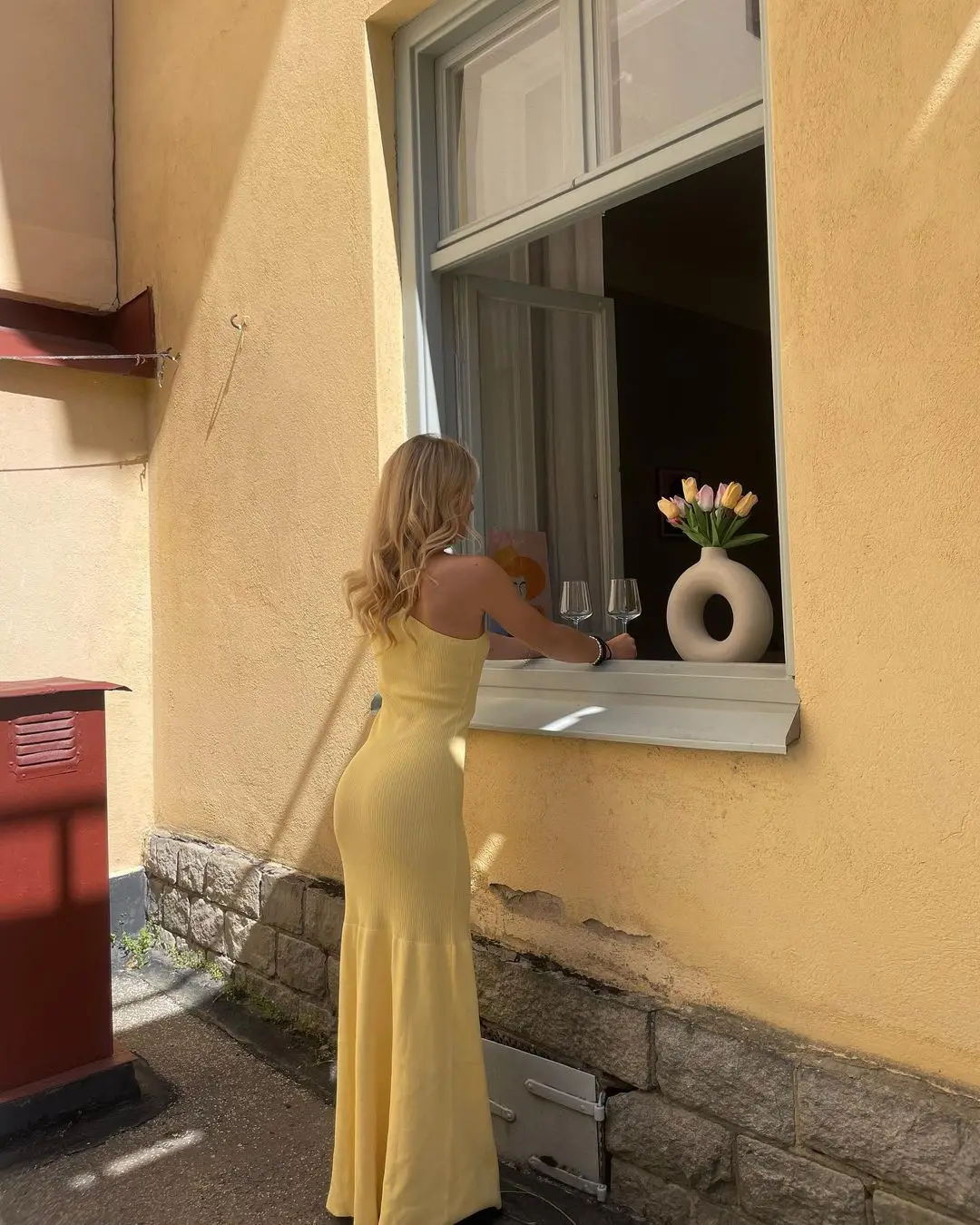 Cryptographic Asymmetric Woman Clothes Elegant Sleeveless Knit Maxi Dress for Women Autumn Outfits Draped Vacation Dresses