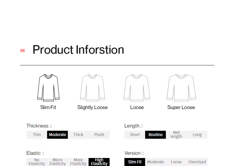 Toyouth Women Tees 2024 Winter Long Sleeve Half High Collar Slim Fit T-shirt Self Heating Warm Versatile Multicolour Tops