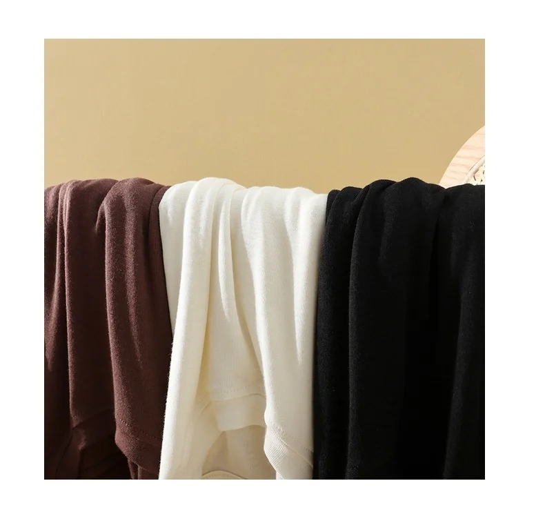 Soft Mulberry Silk Long Sleeve Women T-shirt Autumn Skin Friendly Comfortable Keep Warm Slim Cotton Bottomed Shirt Basic Tops