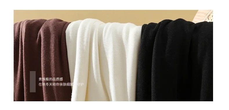 Soft Mulberry Silk Long Sleeve Women T-shirt Autumn Skin Friendly Comfortable Keep Warm Slim Cotton Bottomed Shirt Basic Tops