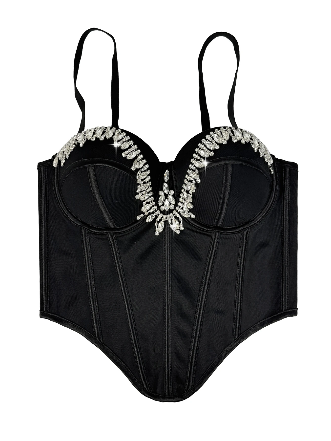 Sexy leopard print rhinestone corset crop top women summer club party tops woman street wear white mesh cropped halter tank top