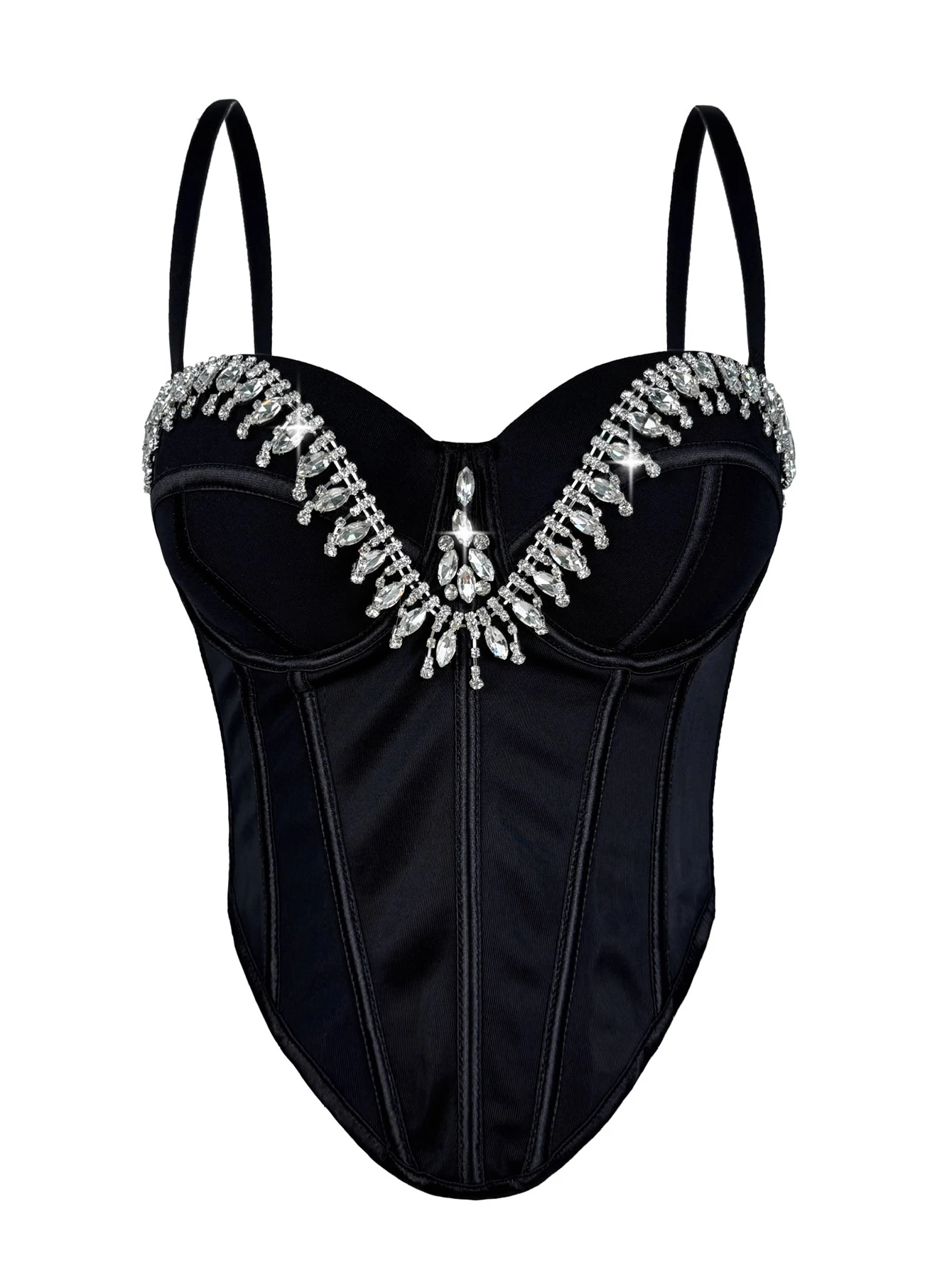 Sexy leopard print rhinestone corset crop top women summer club party tops woman street wear white mesh cropped halter tank top