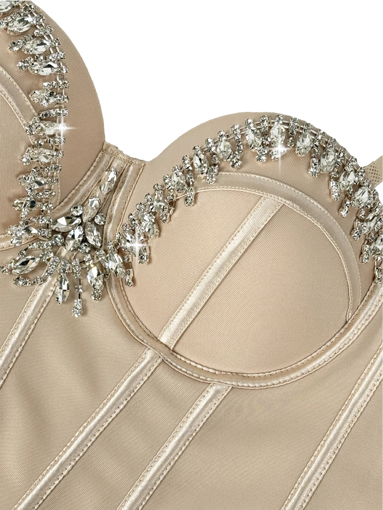Sexy leopard print rhinestone corset crop top women summer club party tops woman street wear white mesh cropped halter tank top