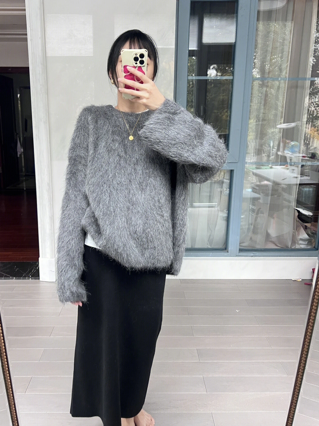 Oversize New Autumn Winter Soft Mohair Sweater Chic Fashion Women O Neck Thick Warm Mink Cashmere Knitted Loose Casual Pullovers