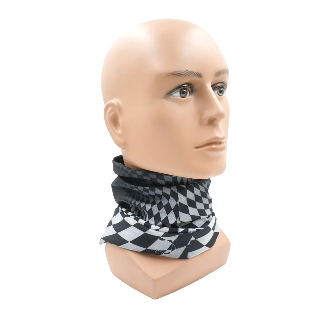 Plaid Pattern Headband Outdoor Camping Fishing Sunscreen Breathable Neck Gaiter Racing Bicycle Race motorcycle Unisex Bandana