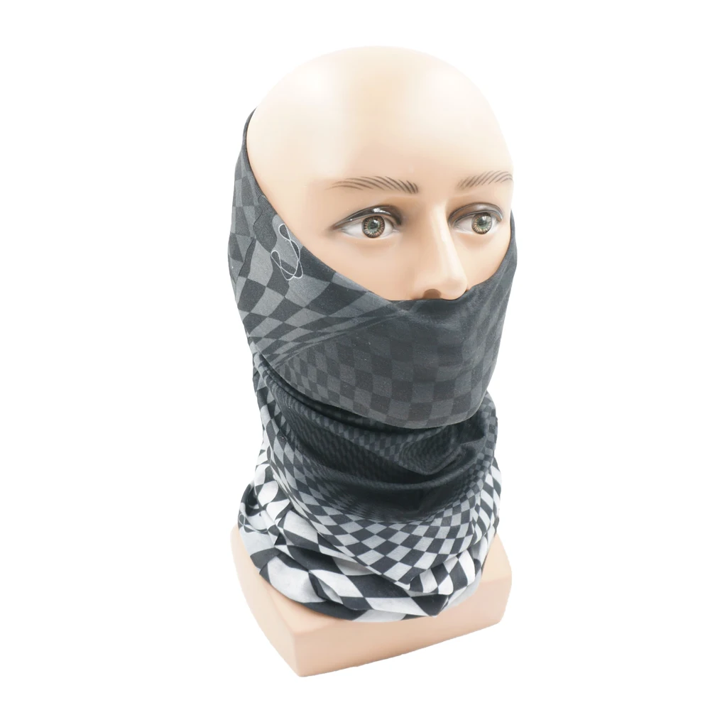 Plaid Pattern Headband Outdoor Camping Fishing Sunscreen Breathable Neck Gaiter Racing Bicycle Race motorcycle Unisex Bandana