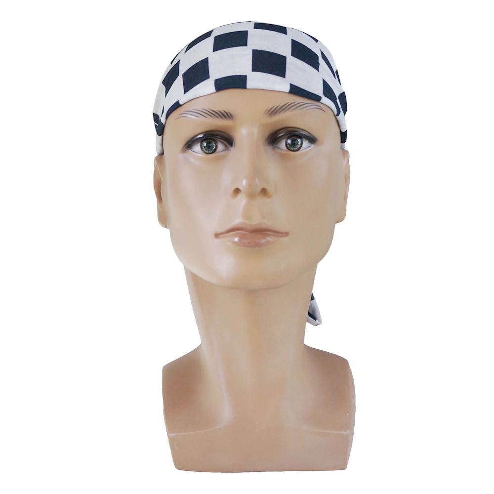 Plaid Pattern Headband Outdoor Camping Fishing Sunscreen Breathable Neck Gaiter Racing Bicycle Race motorcycle Unisex Bandana