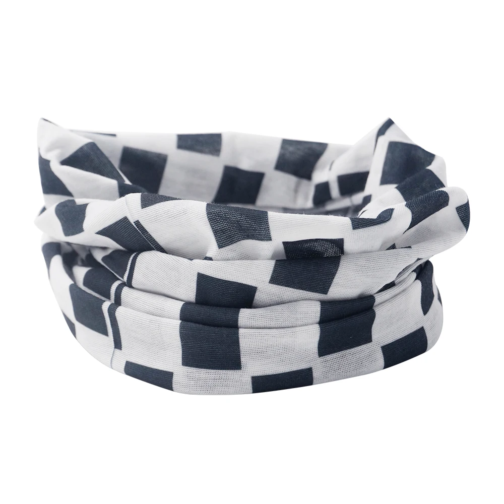 Plaid Pattern Headband Outdoor Camping Fishing Sunscreen Breathable Neck Gaiter Racing Bicycle Race motorcycle Unisex Bandana