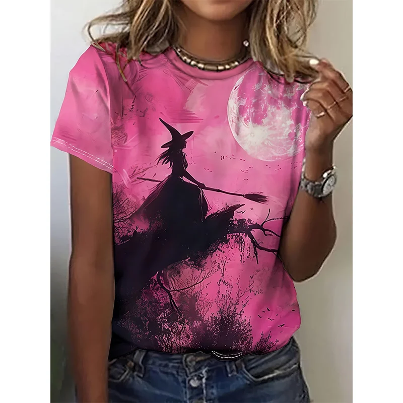 Cute Cat Pattern T Shirt For Women Animal 3D Printed Short Sleeves Summer Fashion Crew Neck Tops Girl Tees Oversized T-Shirts