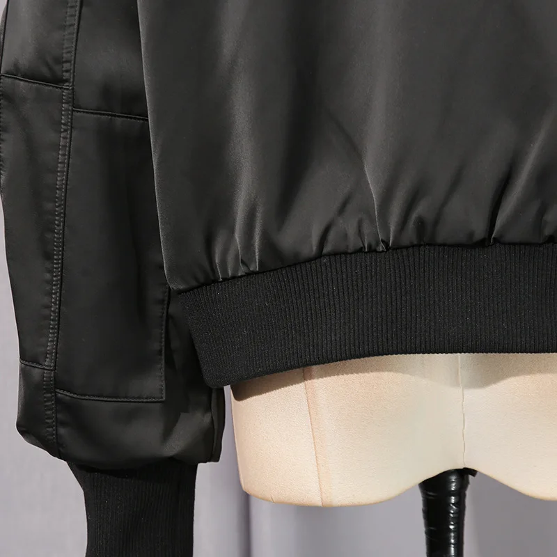 High Street Autumn New Comfortable Casual Style Jacket Women's Stand Up Collar Splicing Design, High-end Short Jacket