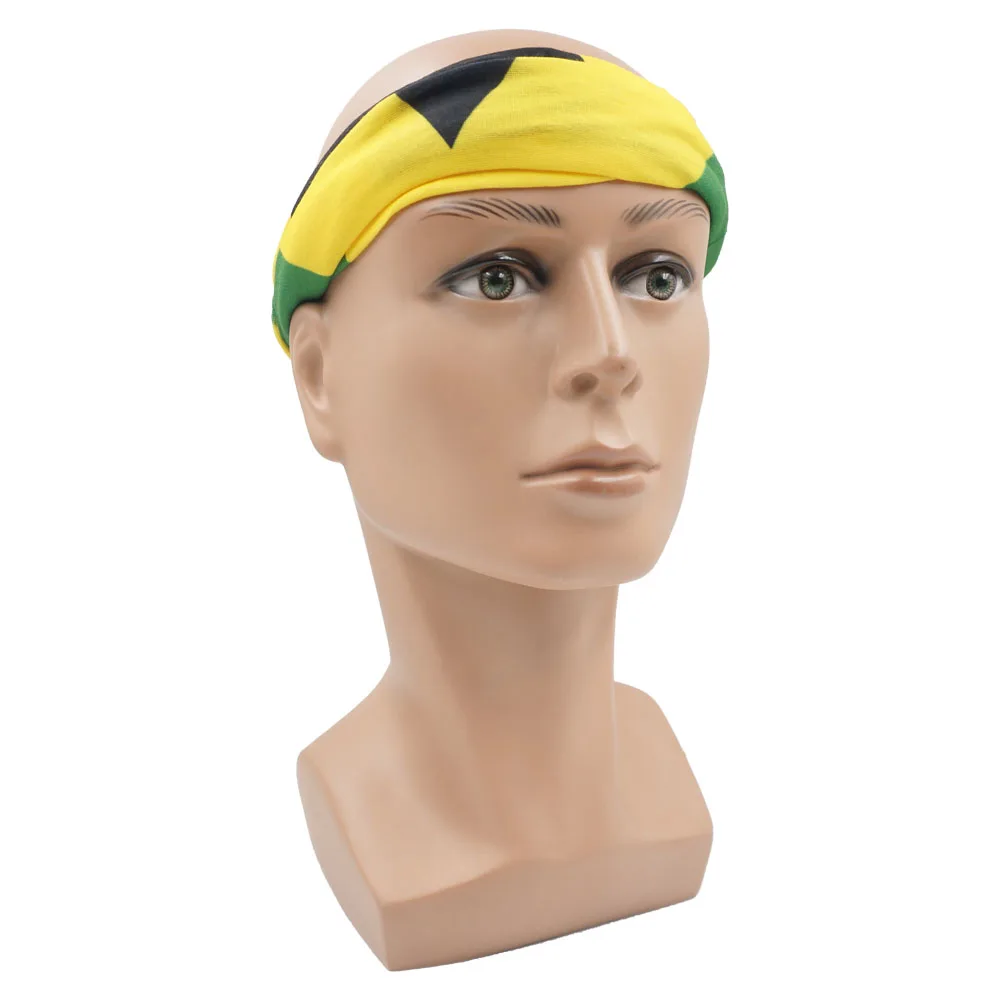 Breathable Running Face Mask Scarves Jamaica Flag Bandana Snood 100% Polyester Biker Multi Purpose Use Head Wrap Neck Gaiter JM
