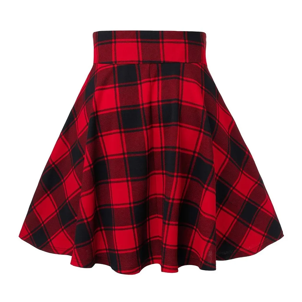 Retro Gothic Black Checkered Women's Skirt 2024 New Women Pleated Plaid Skirt Spring Autumn Girl Hip Hop Female Punk Mini Skirts