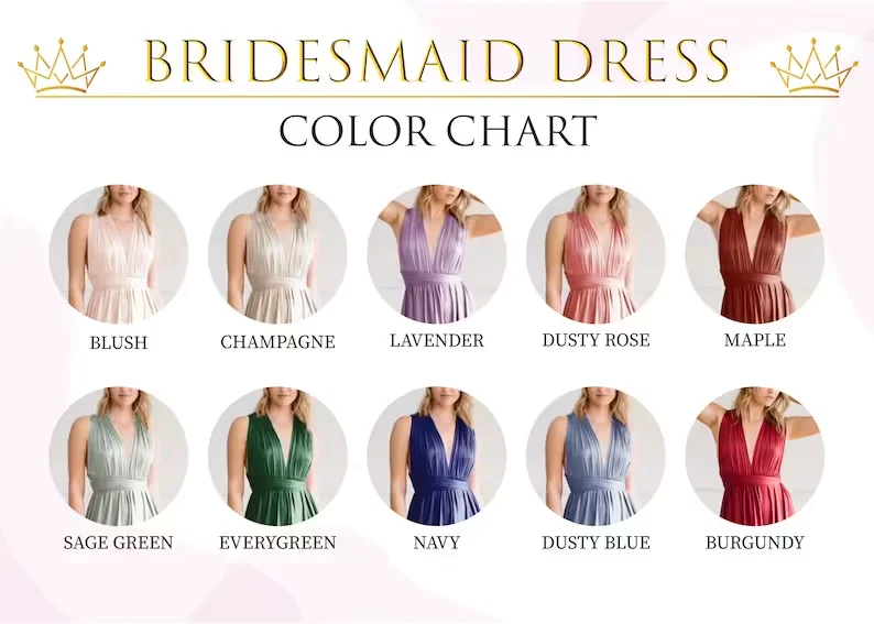 Multiway Maxi Dress Bridesmaid Dress Infinity Cocktail Dress Floor Length Bridesmaid Dress Maxi Dress for Bridesmaid Gifts