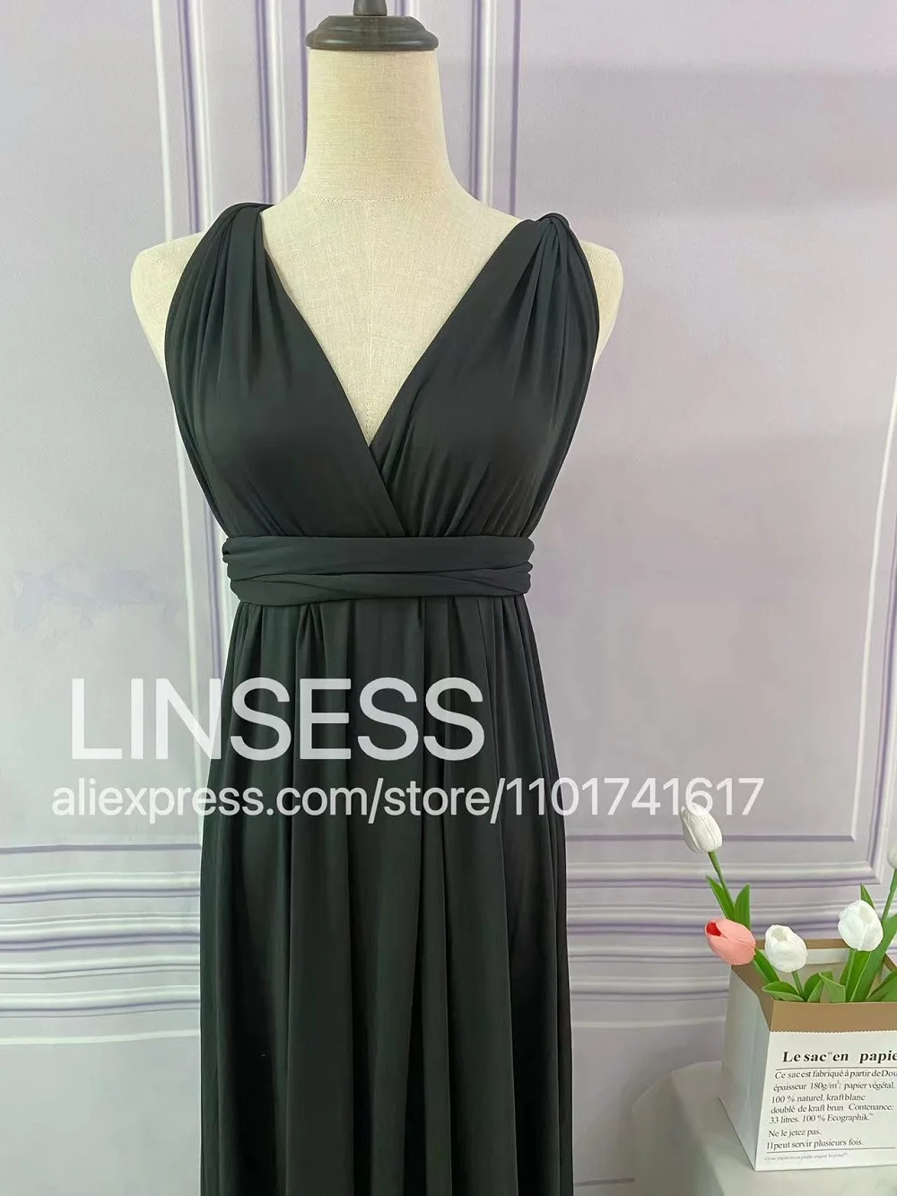 Multiway Maxi Dress Bridesmaid Dress Infinity Cocktail Dress Floor Length Bridesmaid Dress Maxi Dress for Bridesmaid Gifts