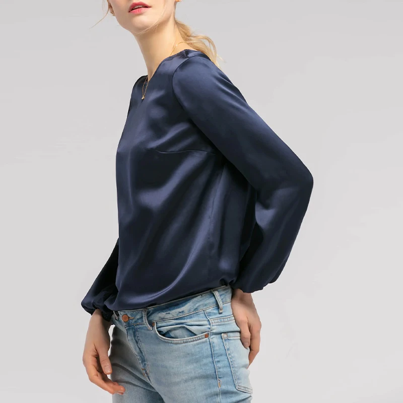 2026 New Spring Autumn Satin Woman T-shirts Vintage Long Sleeve Harajuku Shirts For Women Sexy Tops  Female Clothing