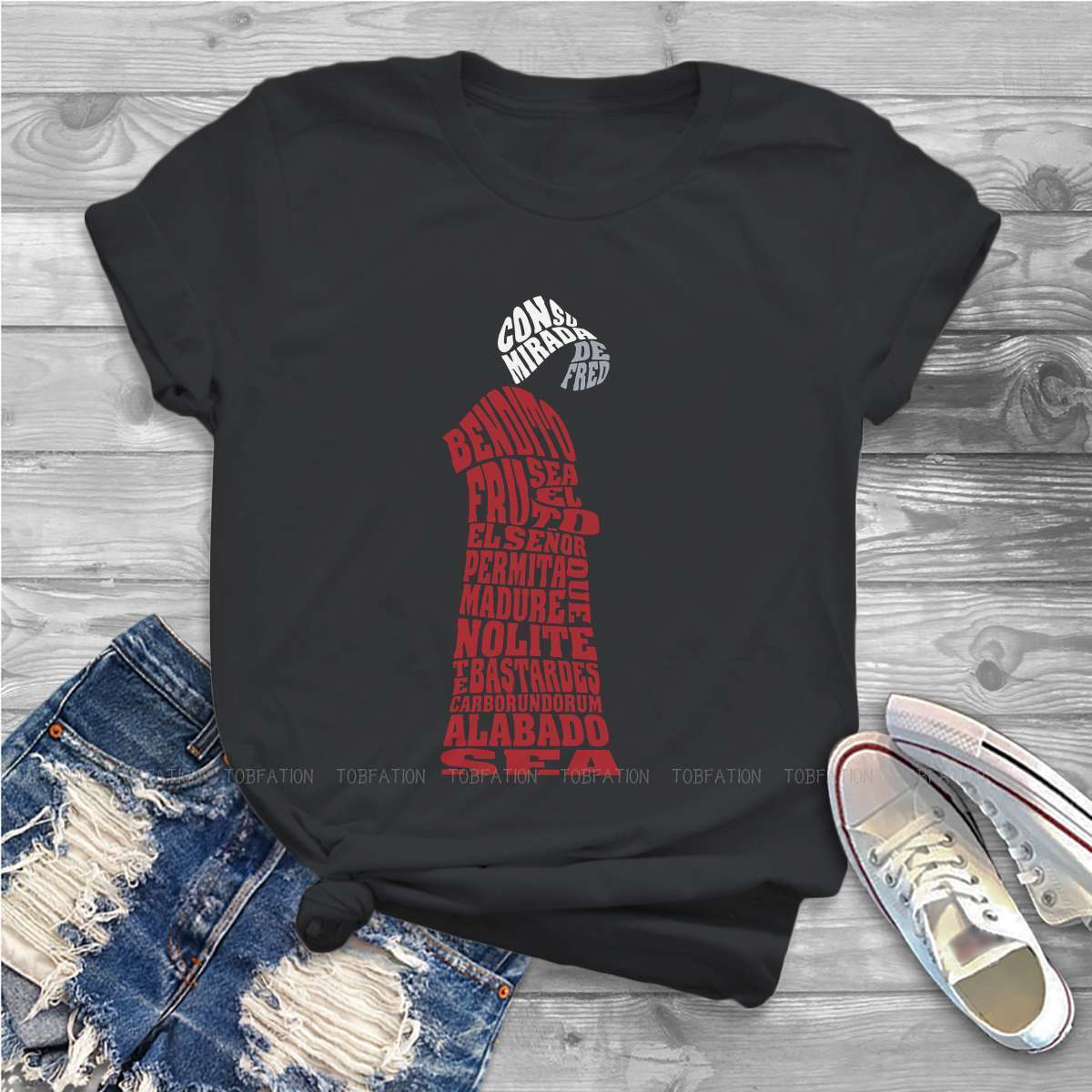 THE MAID TALE O Collar TShirt The Handmaid's Tale Offred Pure Cotton Original T Shirt Woman's Clothes 5XL Oversized