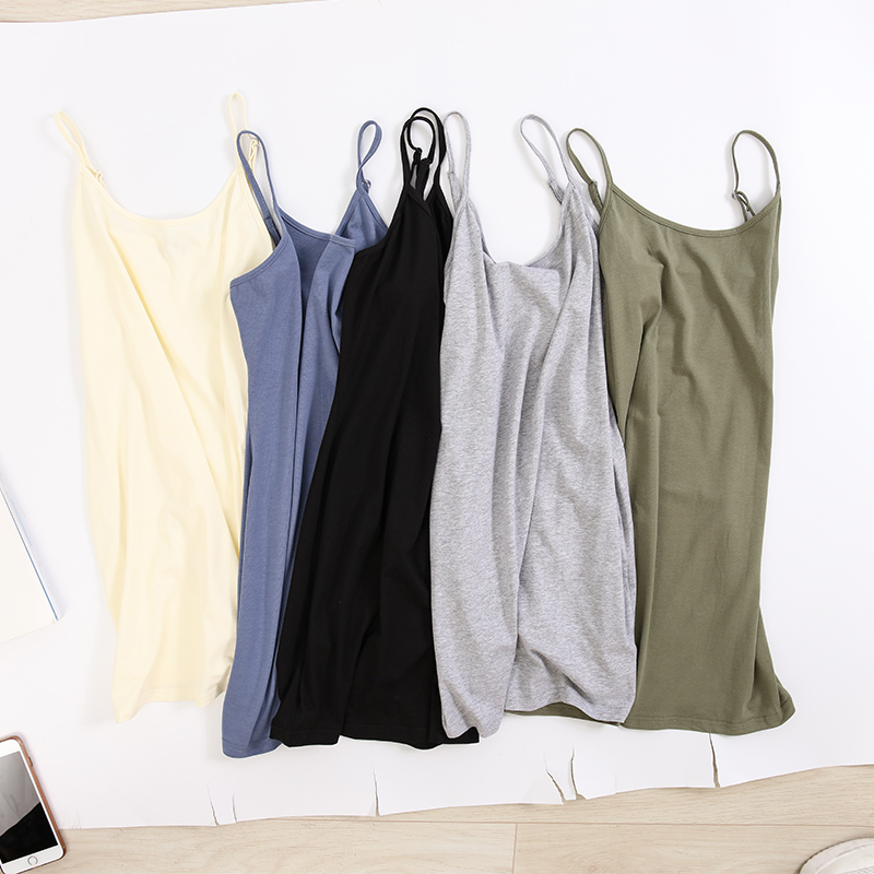 Strechy 94% Cotton Casual Summer Women Tank Top Sexy Fitness Adjustable Strapless Black Bottoming Tops Slim Corset Top Camis