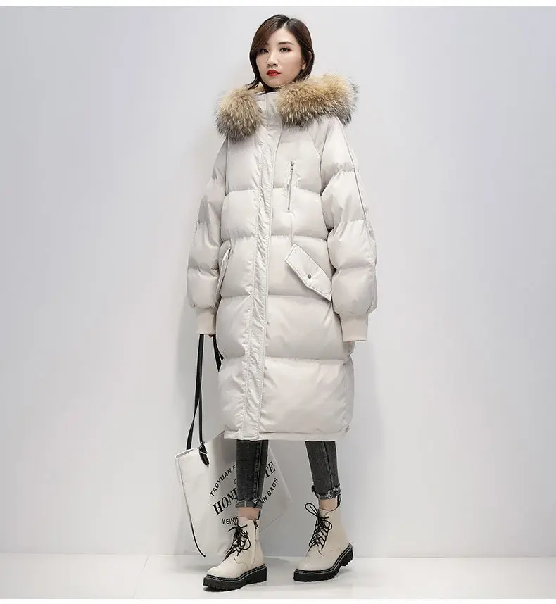 Thicken Coat 2026 New Winter Korean Loose Down Cotton Jacket Female Warm Hooded Parka Overcoat Female Solid Casual Long Coats