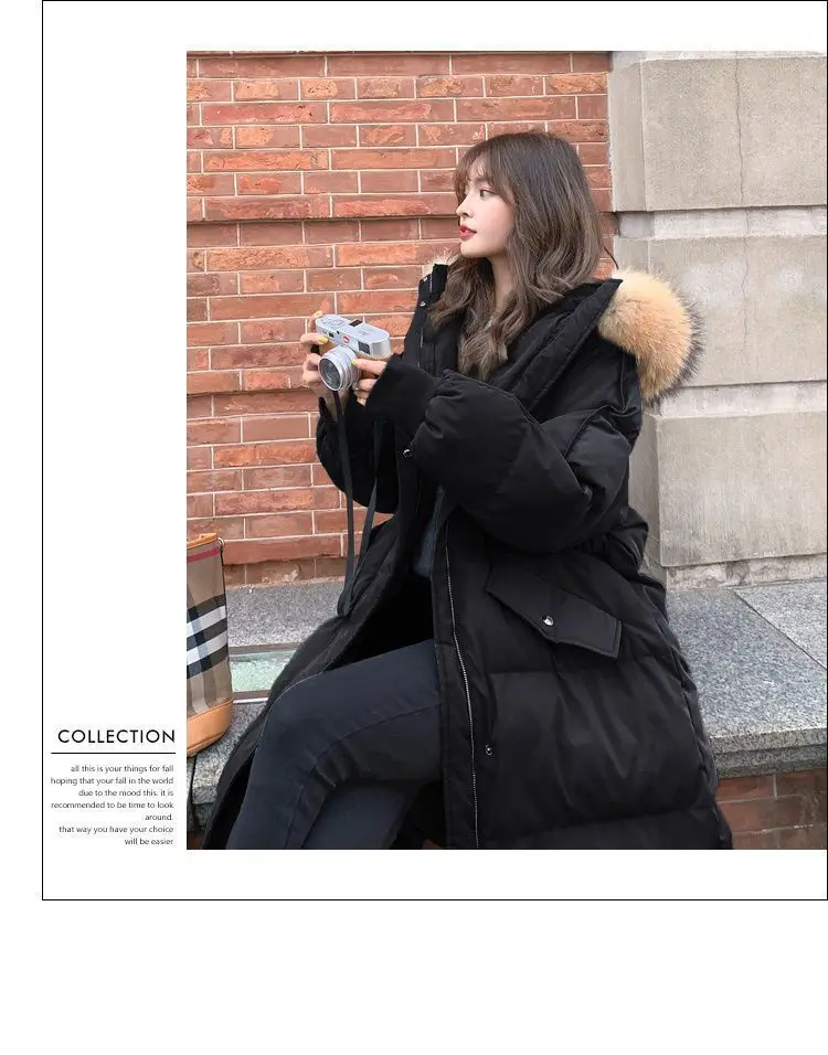 Thicken Coat 2026 New Winter Korean Loose Down Cotton Jacket Female Warm Hooded Parka Overcoat Female Solid Casual Long Coats