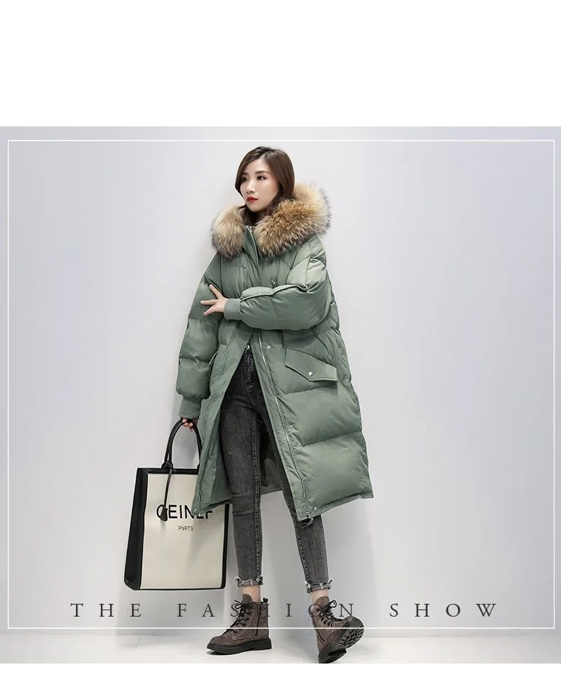 Thicken Coat 2026 New Winter Korean Loose Down Cotton Jacket Female Warm Hooded Parka Overcoat Female Solid Casual Long Coats