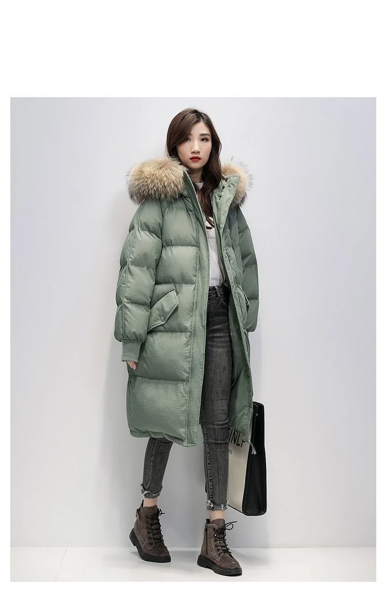 Thicken Coat 2026 New Winter Korean Loose Down Cotton Jacket Female Warm Hooded Parka Overcoat Female Solid Casual Long Coats
