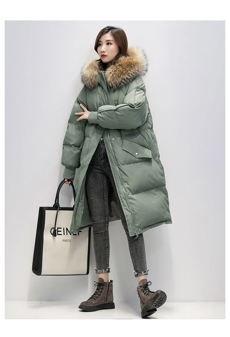 Thicken Coat 2026 New Winter Korean Loose Down Cotton Jacket Female Warm Hooded Parka Overcoat Female Solid Casual Long Coats