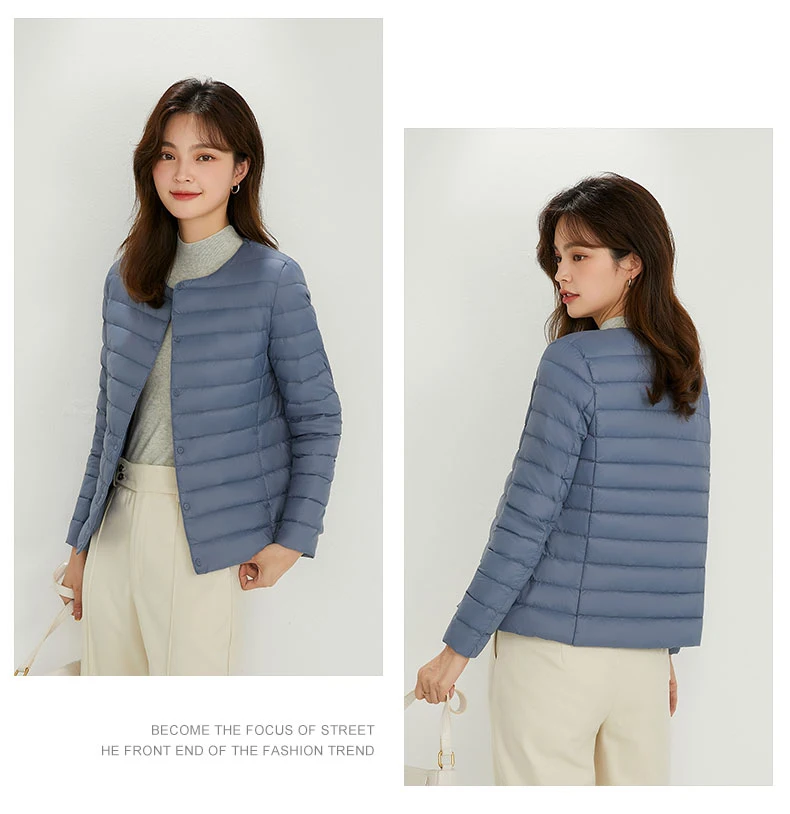 New Autumn Windbreaker 90% Duck Down Matte Fabric Lightweight Coat Ultra Light Women Warm Female Parka Down Jackets Plus Coats