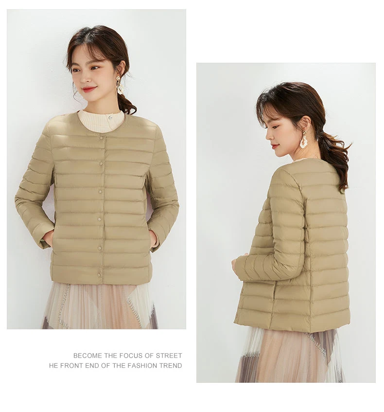 New Autumn Windbreaker 90% Duck Down Matte Fabric Lightweight Coat Ultra Light Women Warm Female Parka Down Jackets Plus Coats