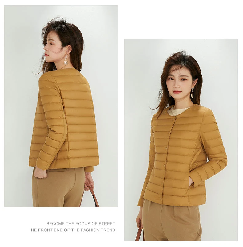 New Autumn Windbreaker 90% Duck Down Matte Fabric Lightweight Coat Ultra Light Women Warm Female Parka Down Jackets Plus Coats