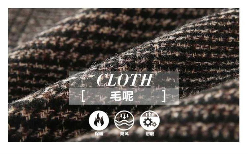 WOMEN WOMEN'S WOOL COAT 2025 Autumn/Winter New Korean Fashion Loose Fit Mid length Thousand Bird Plaid Pattern WOMEN'S COAT COAT
