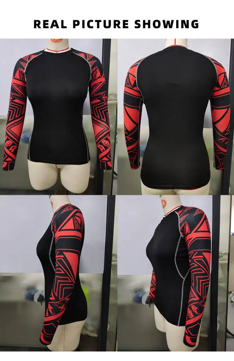 Cody Lundin Women Fightwear Long Sleeve No-Gi Jiu Jitsu Rash Guard BJJ Rashguard Compression Sports T-Shirts Casual Blouse