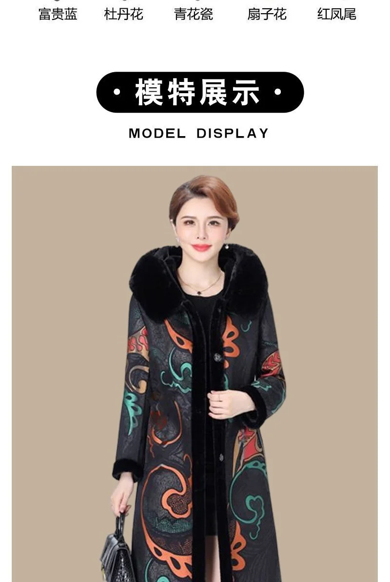 Fur Coat For Women Wearing Both Sides and Fur Integrated Coat 2026 New Loose Mother's Clothing Thickened and Warm Long Coat For
