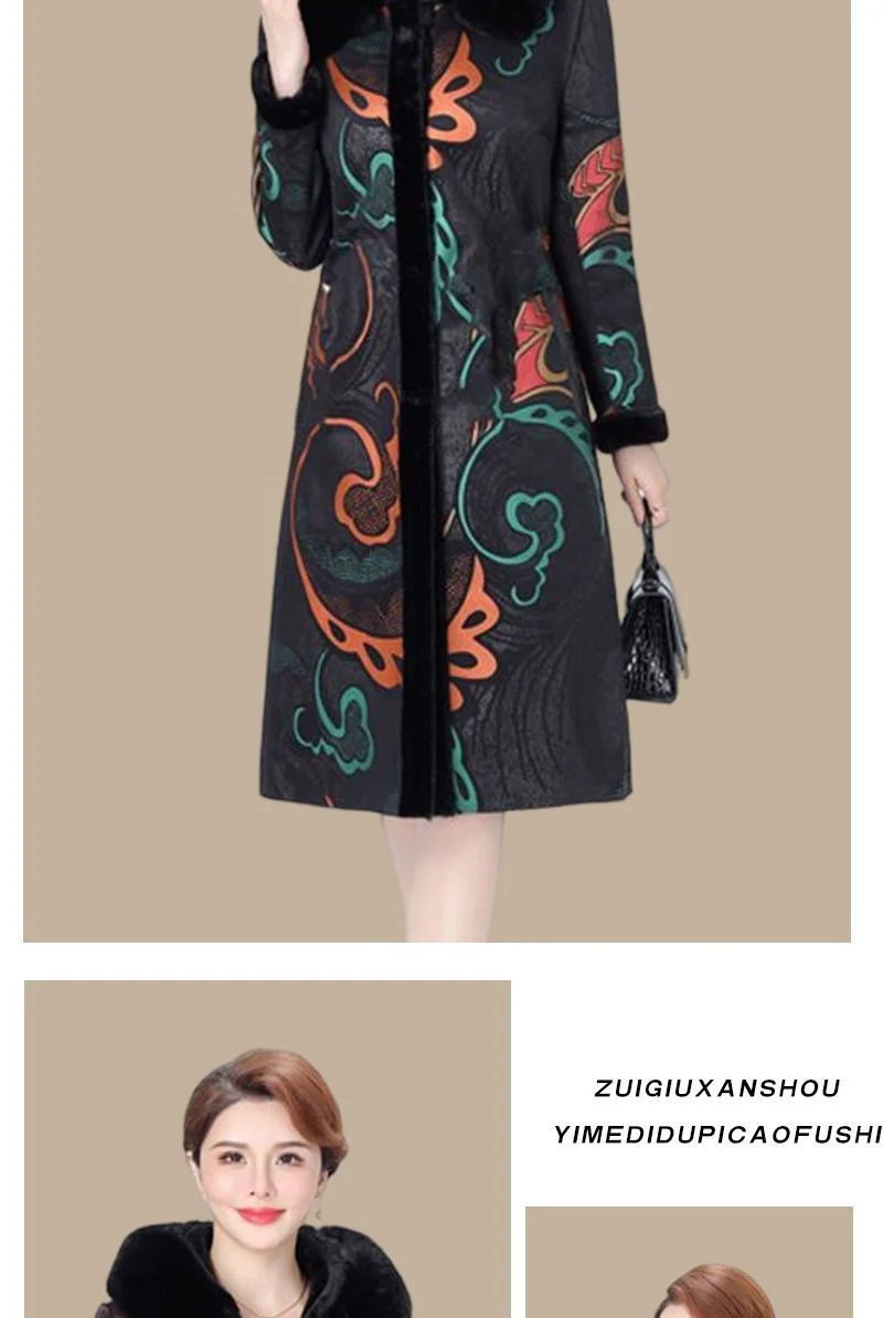 Fur Coat For Women Wearing Both Sides and Fur Integrated Coat 2026 New Loose Mother's Clothing Thickened and Warm Long Coat For