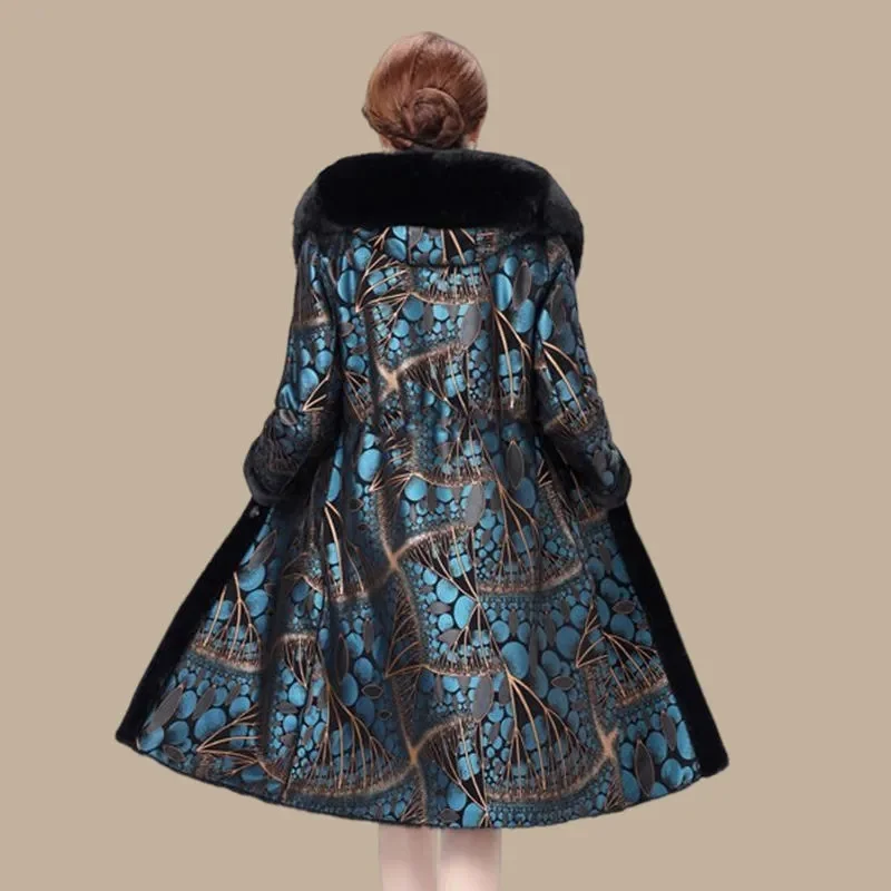 Fur Coat For Women Wearing Both Sides and Fur Integrated Coat 2026 New Loose Mother's Clothing Thickened and Warm Long Coat For