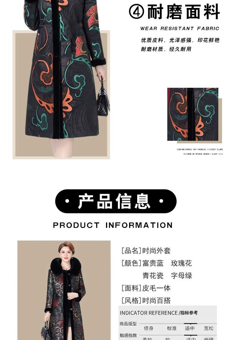 Fur Coat For Women Wearing Both Sides and Fur Integrated Coat 2026 New Loose Mother's Clothing Thickened and Warm Long Coat For