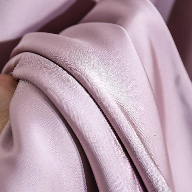 Women's Long Skirt 2026 New Fashion Satin Skirt Office Lady Elastic Waist Solid Champagne Purple Red Silk A-LINE Skirt for Women