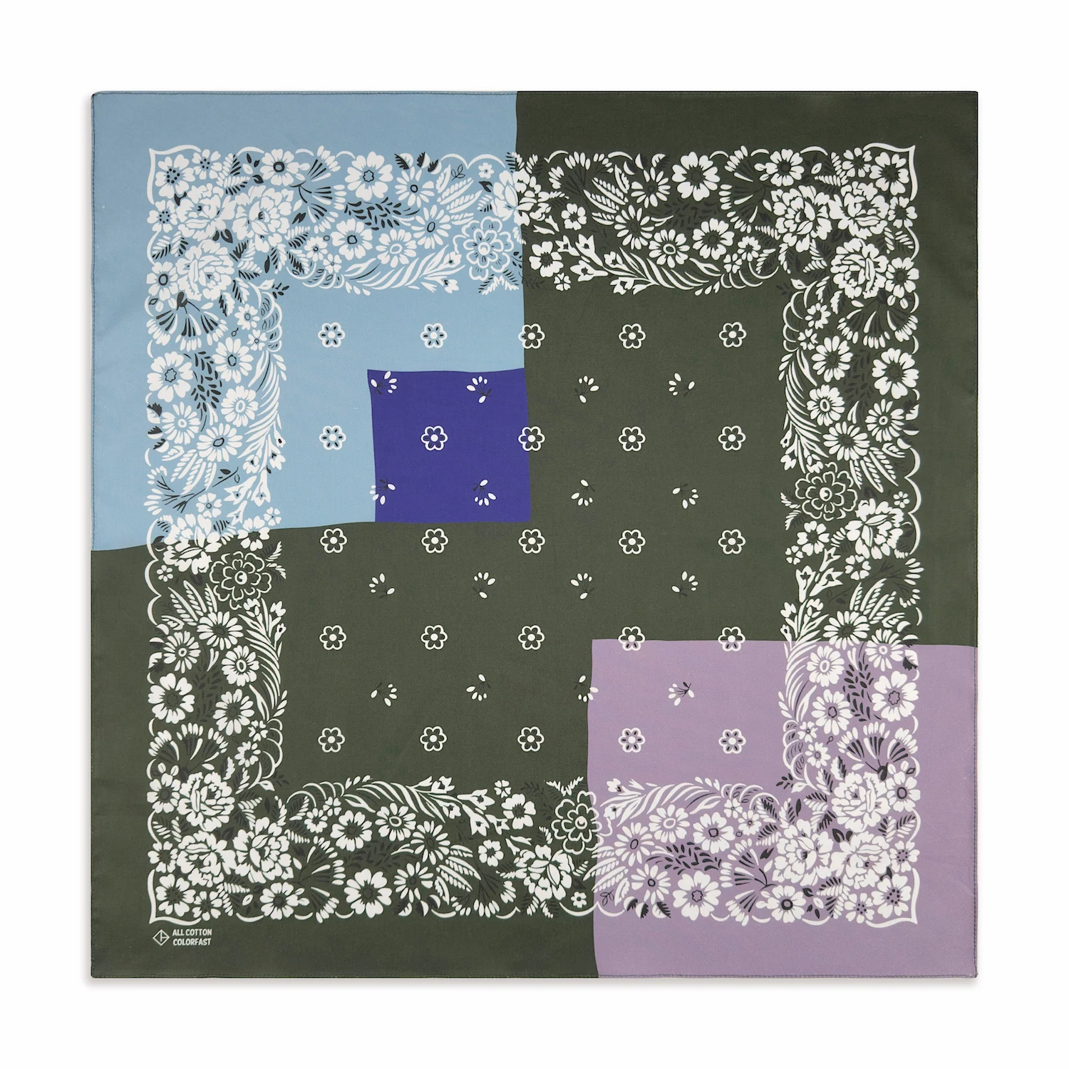 Splicing style Cashew High Quality Hip Hop Cotton Square Scarf Men Bandana Scarf  Headband Paisley Gifts For Boys/Girls