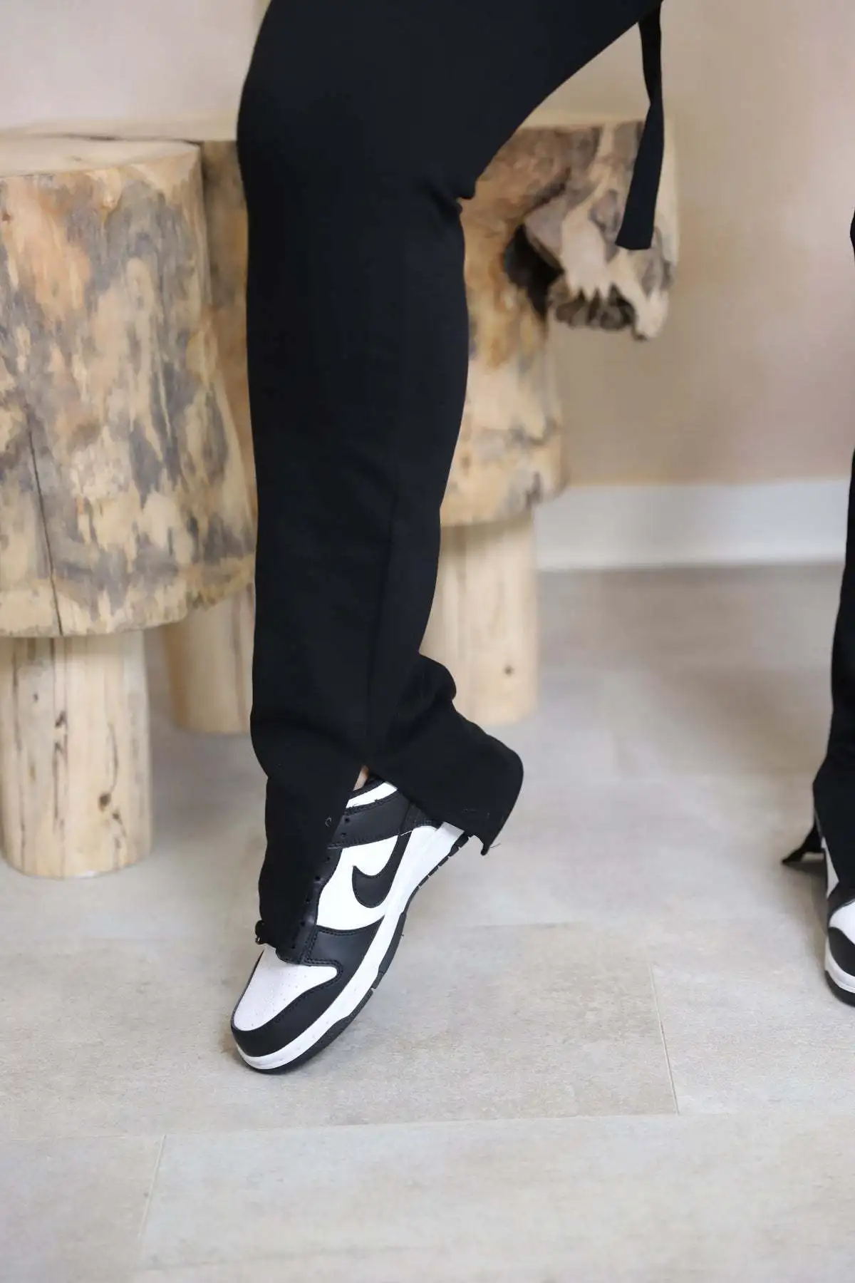 Cargo Pant Women Long Pants Sexy Slim Fit Casual Drawstring Splice Button Pocket Straight Trousers Lace Up High Elastic Waist