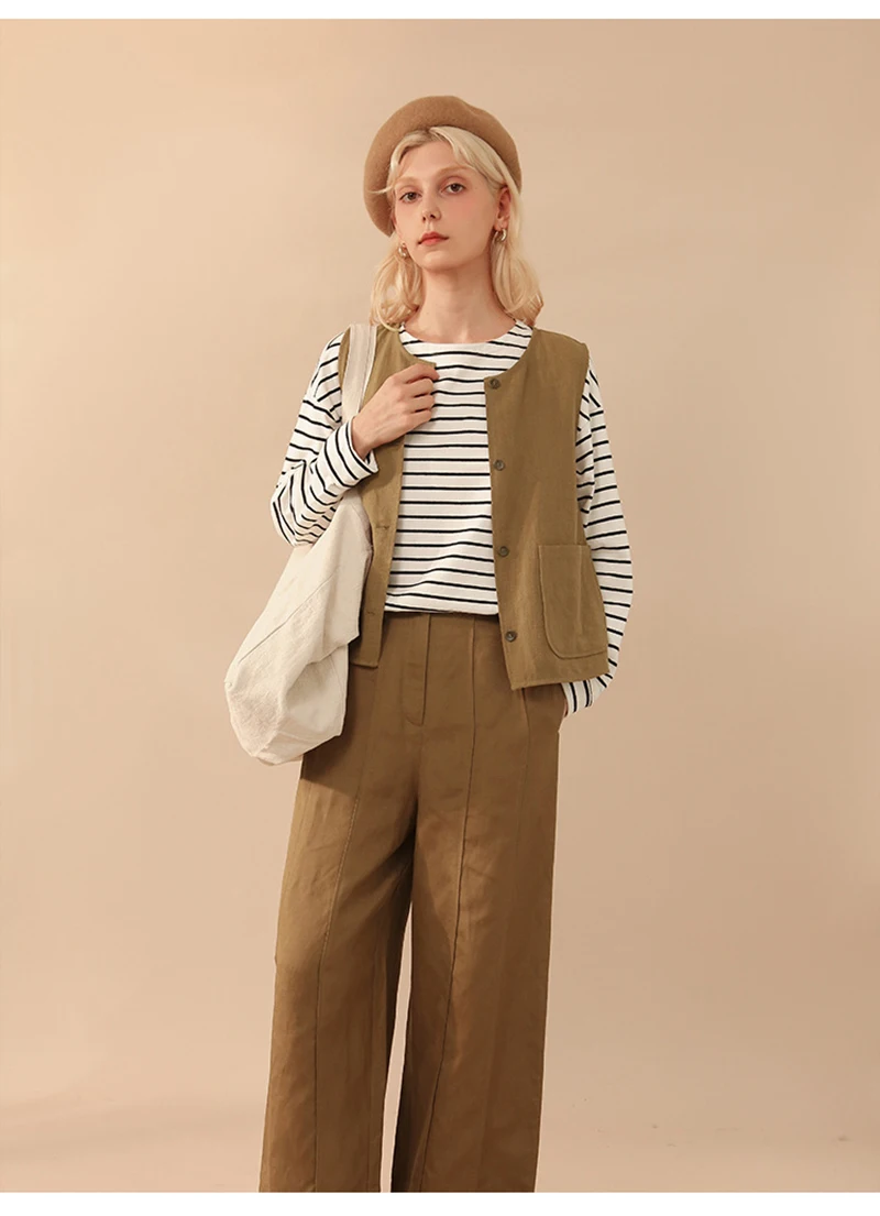 95% Cotton Women's T-Shirt Vinatge Striped Long Sleeve Tees Harajuku Basic Streetwear Tops Ropa Mujer Camisetas